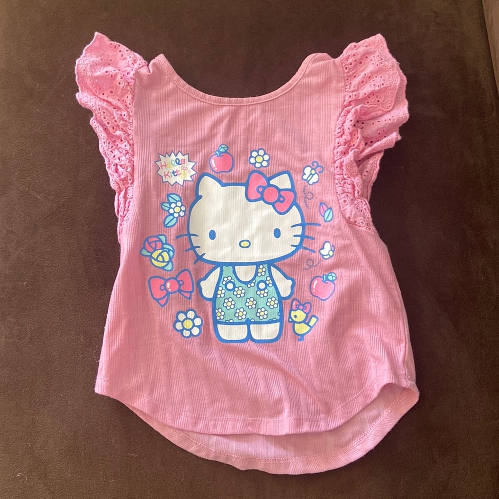 Hello Kitty Paisley Sleeve Toddler Shirt